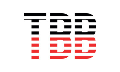 TBB three initial letter iconic line negative space minimal logo design vector template. monogram, abstract, wordmark, business, typography, minimalist, brand, company, flat, modern, unique, simple