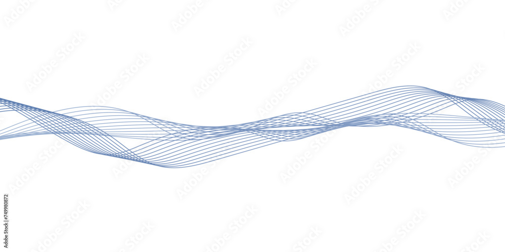 Poster abstract wavy lines flowing curve gradient color on transparent background. abstract white backgroun