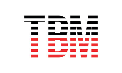 TBM three initial letter iconic line negative space minimal logo design vector template. monogram, abstract, wordmark, business, typography, minimalist, brand, company, flat, modern, unique, simple