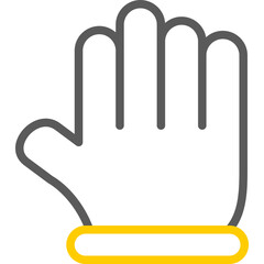 Gloves Vector Line Two Color Icons