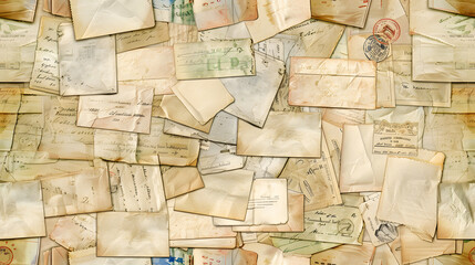 Old Postcard Texture Background for Vintage and Artistic Projects