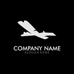 Unique and modern airplane logo. Travel logo template.