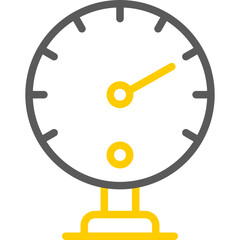 Pressure Vector Line Two Color Icons