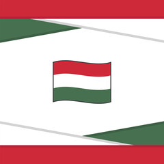Hungary Flag Abstract Background Design Template. Hungary Independence Day Banner Social Media Post. Hungary Vector