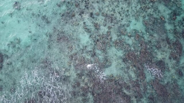 View sunset shot from Akumal, Mexico, Yucatan, Quintana Roo 3 - taken with drone