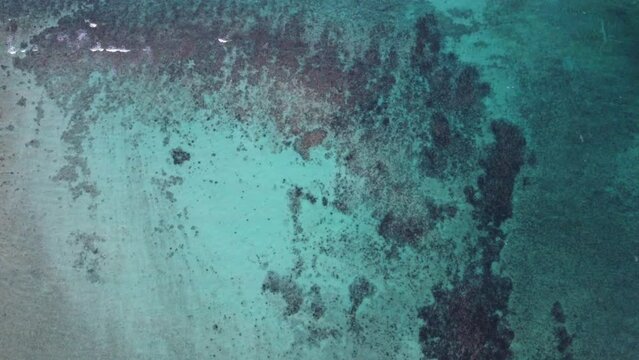 View sunset shot from Akumal, Mexico, Yucatan, Quintana Roo 5 - taken with drone