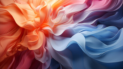 Abstract Colorful Wavy Background with Lines and Curves realistic wallpaper created with a generative ai technology