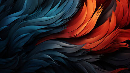 Abstract Wavy Background with Lines and Curves realistic wallpaper created with a generative ai technology
