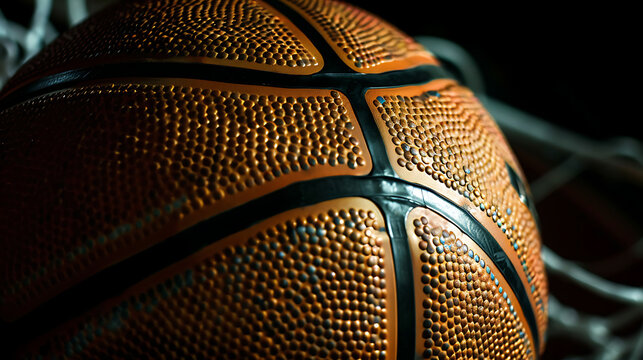 basketball, up-close photo, basketball takes up entire frame, sports photography.