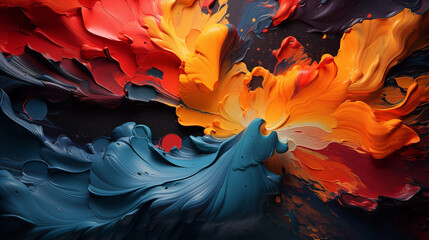 Abstract painting Background with Lines and Curves realistic wallpaper created with a generative ai technology