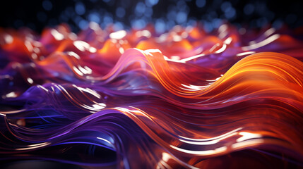  Abstract Colorful Wavy Background with Lines and Curves realistic wallpaper created with a generative ai technology