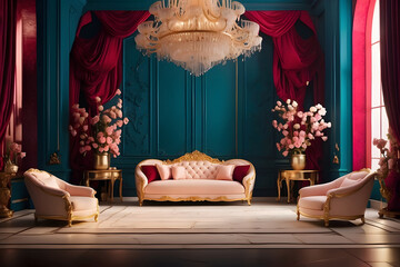 Chic luxury elegant background illustration lavish posh design, stylish exclusive, high-end chic luxury elegant background