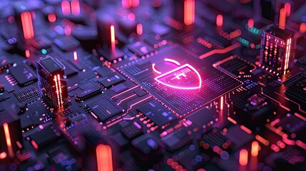 Illustration, logo for cybersecurity