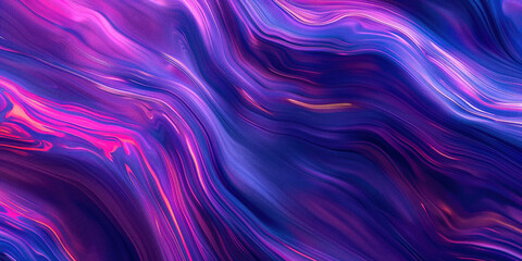 Fototapeta premium Abstract futuristic background. Blue, pink, purple, magenta motion blur waves set against a black background. Flashes of light. Neon glow. Sci fi concept. Technology and innovation background. 