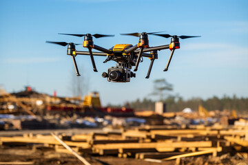 drones that capture data for construction site surveys, technology, drone aircraft