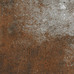 Rusted on surface of the old iron, deterioration of the steel, decay and grunge texture background. Old metal iron panel.