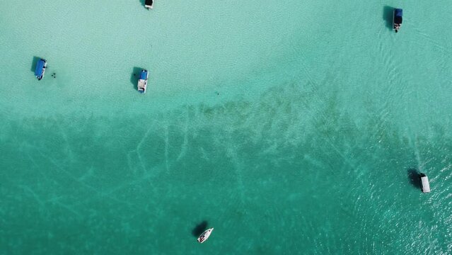 View shot from lagoon of Bacalar, Mexico, Yucatan, Quintana Roo  9 - taken with drone