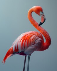 Obraz premium close up of a pink flamingo