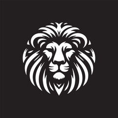 lion head logo design