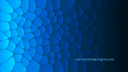 Elegant blue abstract background with voronoi fracture elements.
