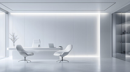 Modern minimalist office interior design