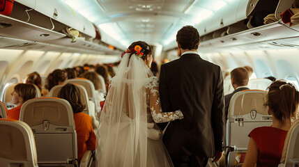 Wedding on a plane.