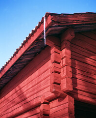 roof of the house with icwcle, sverige,sweden,Mats