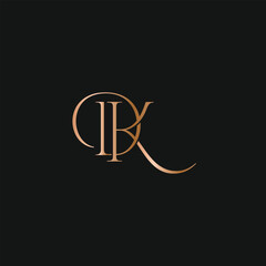 DK KD logo design. Vector illustration.