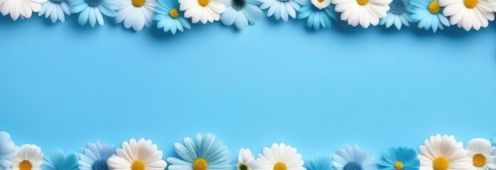Obraz premium Background with flowers in pastel shades. Pastel flowers empty space for text