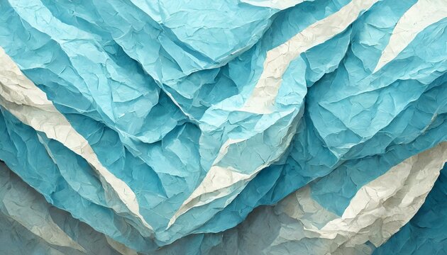Textura papel arrugado azul claro