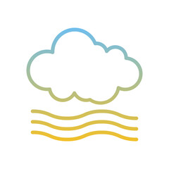 Windy Cloud Gradient Linear Style