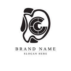 Alphabet letter DG logo icon design	
