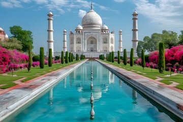 historic landmark against the backdrop of a clear blue sky