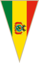 Bolivia triangular flag