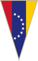 Venezuela triangular flag
