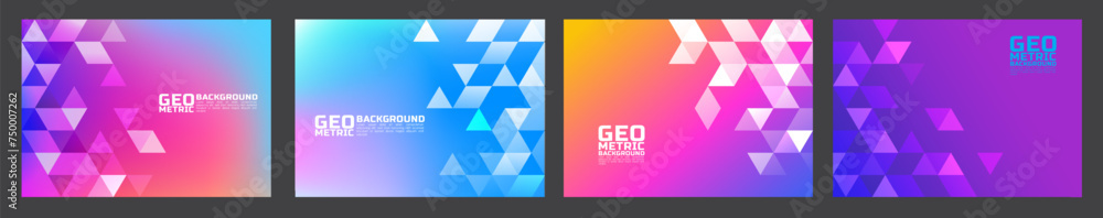 Aufkleber set of the template with colorful gradient on the border position and space for text. colorful gradi