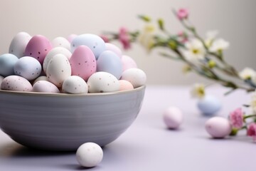 Easter pastel light background with soft glow and delicate hues for spring celebrations and events