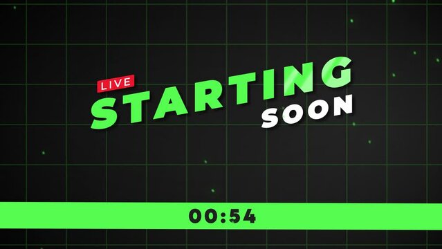 Live Starting Soon 1 Minute Countdown