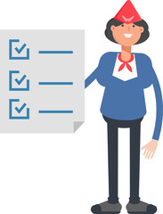 Air Hostess Character and Check List Document
