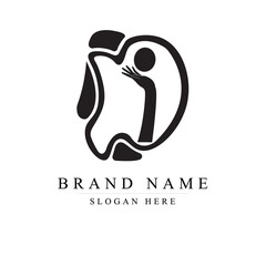 Obraz premium I hand linear style icon, Hands and fingers vector design. Support, care, beauty hand gesture. DI Vector icon.