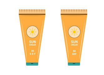 tube of cream.sunscreen vector design.
skin health idea.