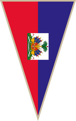 Haiti triangular flag
