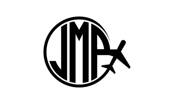 JMP three initial letter circle tour & travel agency logo design vector template. hajj Umrah agency, abstract, wordmark, business, monogram, minimalist, brand, company, flat, tourism agency, tourist
