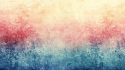 A serene, watercolor wash background with soft, bleeding hues of sunrise colors. - obrazy, fototapety, plakaty
