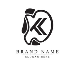 letter DK luxury logo design concept template	