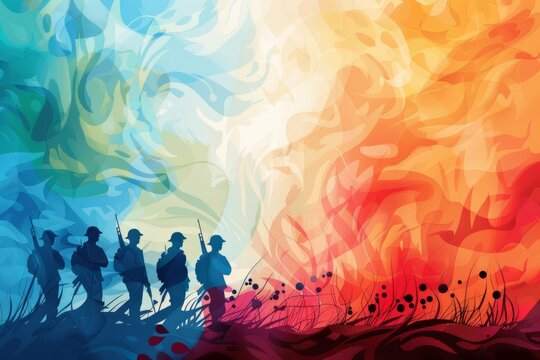 Abstract background for National Vietnam War Veterans Day in the USA