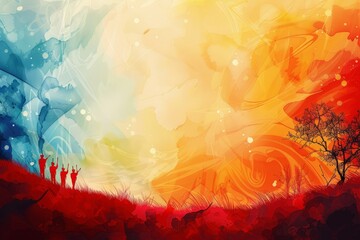 Abstract background for National Vietnam War Veterans Day in the USA