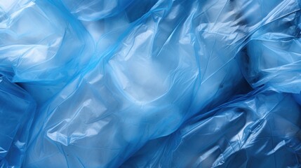 The surface of plastic waste,Surface of Blue Plastic Bags 