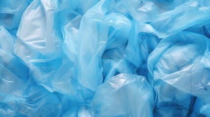 The surface of plastic waste,Surface of Blue Plastic Bags 