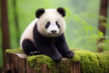Foto auf Alu-Dibond Cute panda bear © Ирина Курмаева
